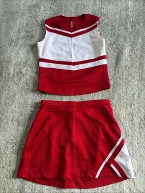 Red & White Cheerleading Uniform (Small/Medium)